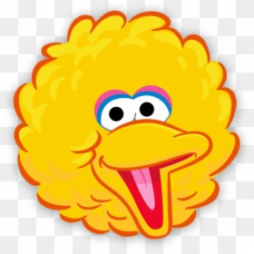 Yellow Bird Face Template Sesame Street Characters - Sesame Street Big Bird Face, HD Png Download - big bird face png