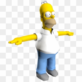 Download Zip Archive - Simpsons Hit And Run Homer, HD Png Download - homero simpson png