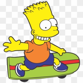Skate Do Bart Simpson, HD Png Download - homero simpson png