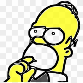Homer Simpson Gets Inducted Into The Baseball Hall - Homer Simpson Thinking Png, Transparent Png - homero simpson png