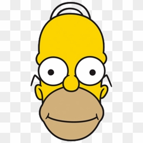 Homer Simpson Face, HD Png Download - homero simpson png