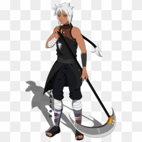 Black Anime Male Oc, HD Png Download - naruto shuriken png