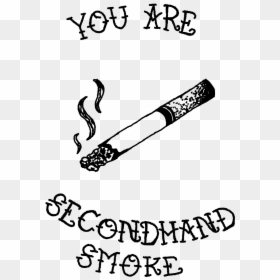 #smoke #cigarettes #cigarette #smoking #brandnew #lyrics - Calligraphy, HD Png Download - smoke silhouette png