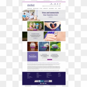 Stardust - Full Webpage Design, HD Png Download - web page png