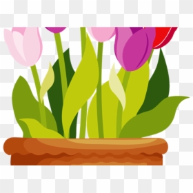 Flower Pot Vector Png , Transparent Cartoons - Flower Pot Clipart Png, Png Download - pot leaf outline png