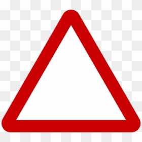 Triangle Clipart File - Triangle Warning Sign Template, HD Png Download - triangle clipart png