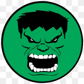 Pura Arte Adesivos - Incredible Hulk Decal, HD Png Download - face vector png
