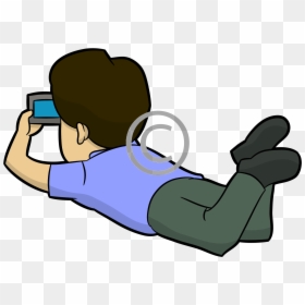 Cartoon Guy With Phone, HD Png Download - smart phones png