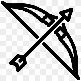 Hawkeye Bow And Arrow - Bow And Arrow Icon Png, Transparent Png - arrow weapon png