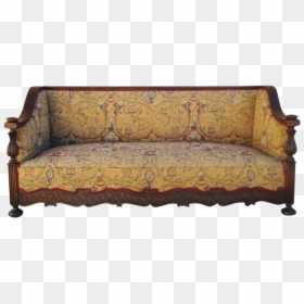 Clip Art Antique Couches - Studio Couch, HD Png Download - vintage couch png