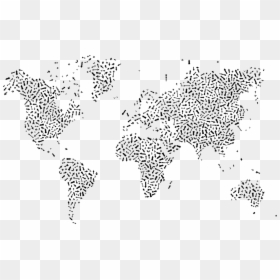 Dünya Toprak Haritası Çizim, HD Png Download - grey arrow png
