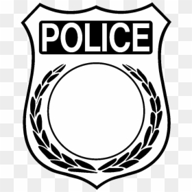 Police Badge Free Images Clip Art Transparent Png - Police Badge Clipart Black And White, Png Download - police badge icon png