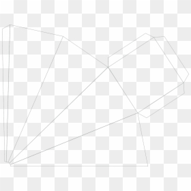Molde Caixa Pirâmide Png - Line Art, Transparent Png - caixa png
