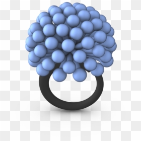 Blue 3d Printed Ring - Ring, HD Png Download - light ring png