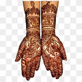 Transparent Mehndi Png - Bridal Mehndi Designs For Hands, Png Download - henna design png