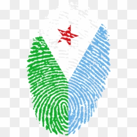 Djibouti, Flag, Fingerprint, Country, Pride, Identity - Chile Flag Png, Transparent Png - country flag png
