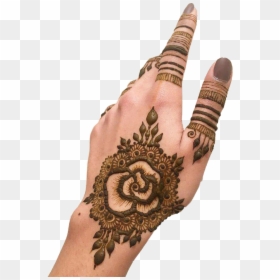 Temporary Tattoo, HD Png Download - henna design png