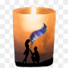 #candle#freetoedit#love - Candle, HD Png Download - candle silhouette png