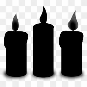 Candle Silhouette - Clip Art, HD Png Download - candle silhouette png