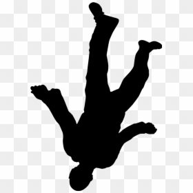 Silhouette Clip Art - Falling Body Png, Transparent Png - people falling png