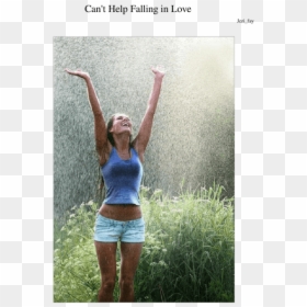 Dancing In Summer Rain, HD Png Download - people falling png