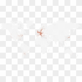 Map Of Glam Institutions On Wikidata, Modelled In Carto - Map World Clear, HD Png Download - glam png