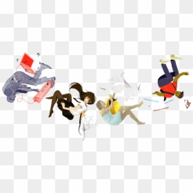 Snow, HD Png Download - people falling png