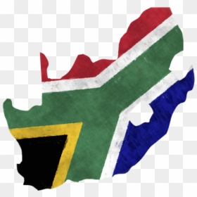 Map Of South Africa With Flag, HD Png Download - world flag png