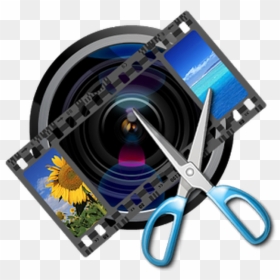 Video Camera Clipart Video Editing - Video Editing Logo Png, Transparent Png - video camera clipart png