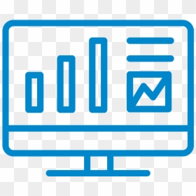 Investments Analytics Icon, Laptop With Charts - Png Logo Icon Technology, Transparent Png - investment icon png