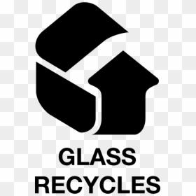 Transparent Recycle Symbol Clip Art - Glass Recycles Logo, HD Png Download - white recycle symbol png