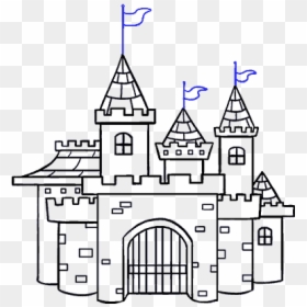 How To Draw Cartoon Castle - Drawing Of A Castle, HD Png Download - castle window png