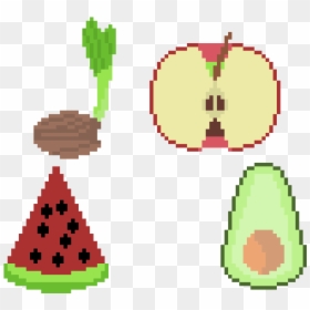 Daily Pixel - Perler Beads Food Patterns, HD Png Download - pixel tree png