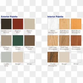 Colors And Woodgrain Options - Vinyl Window With Wood Color Interior, HD Png Download - castle window png