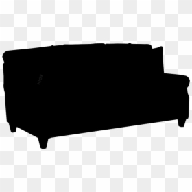 Black Sofa Clipart Png, Sofa Transparent Background - Brown Faux Leather Couch, Png Download - couch clipart png