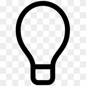 Light Bulb Svg Png - Incandescent Light Bulb, Transparent Png - light bulb png icon