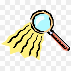 Vector Illustration Of Magnification Through Convex - Illustration, HD Png Download - glass vector png