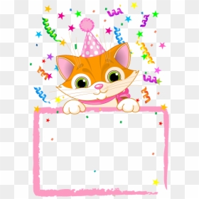 Happy Birthday Cartoon Stickers, HD Png Download - regalos de cumpleaños png