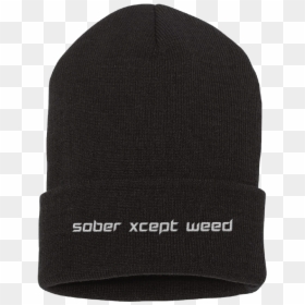 Sober Xcept Weed Beanies - Beanie, HD Png Download - weed hat png