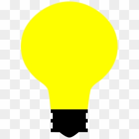 Free Vector Simple Light Bulb - Illustration, HD Png Download - light bulb png vector