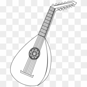 Transparent Mandolin Png - Lute Drawing, Png Download - mandolin png