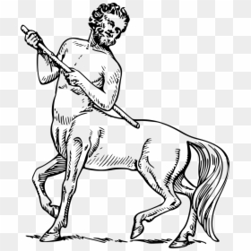 Centaur Black And White, HD Png Download - myth png