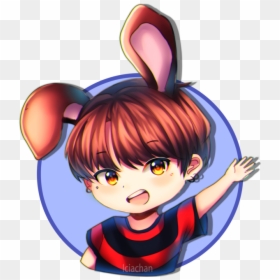 Bts Stickers Png Banner Free Stock - Bts Jungkook Anime 2018, Transparent Png - bts chibi png