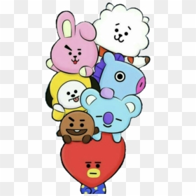 Transparent Purim Clipart - Bts Bt21, HD Png Download - bts chibi png