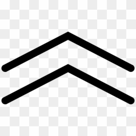 Up Arrow Png , Png Download - Double Up Arrow Icon, Transparent Png - black up arrow png
