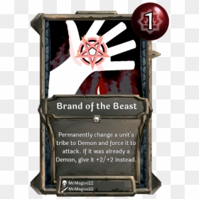 Brand Of The Beast - Collective The Community Created Card Game, HD Png Download - the beast png