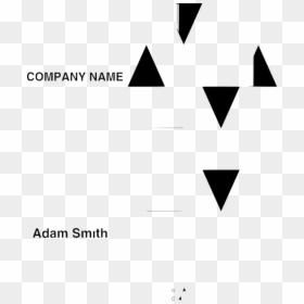 Transparent Business Card Clipart - Business Card, HD Png Download - upside down triangle png