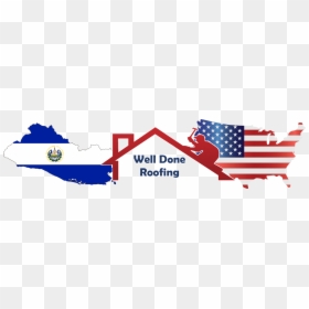 Well Done Roofing - Phi Kappa Psi American Flag, HD Png Download - upside down triangle png