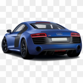 Audi R8 V10 Coupe Car Hire Rear View - Audi R8, HD Png Download - car back view png