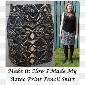 Pencil Skirt, HD Png Download - aztec pattern png